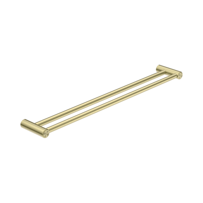 Nero Mecca Care 25mm Double Towel Grab Rail 900mm Brushed Gold