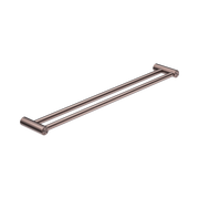 Nero Mecca Care 25mm Double Towel Grab Rail 900mm Brushed Bronze