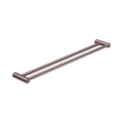 Nero Mecca Care 25mm Double Towel Grab Rail 900mm Brushed Bronze