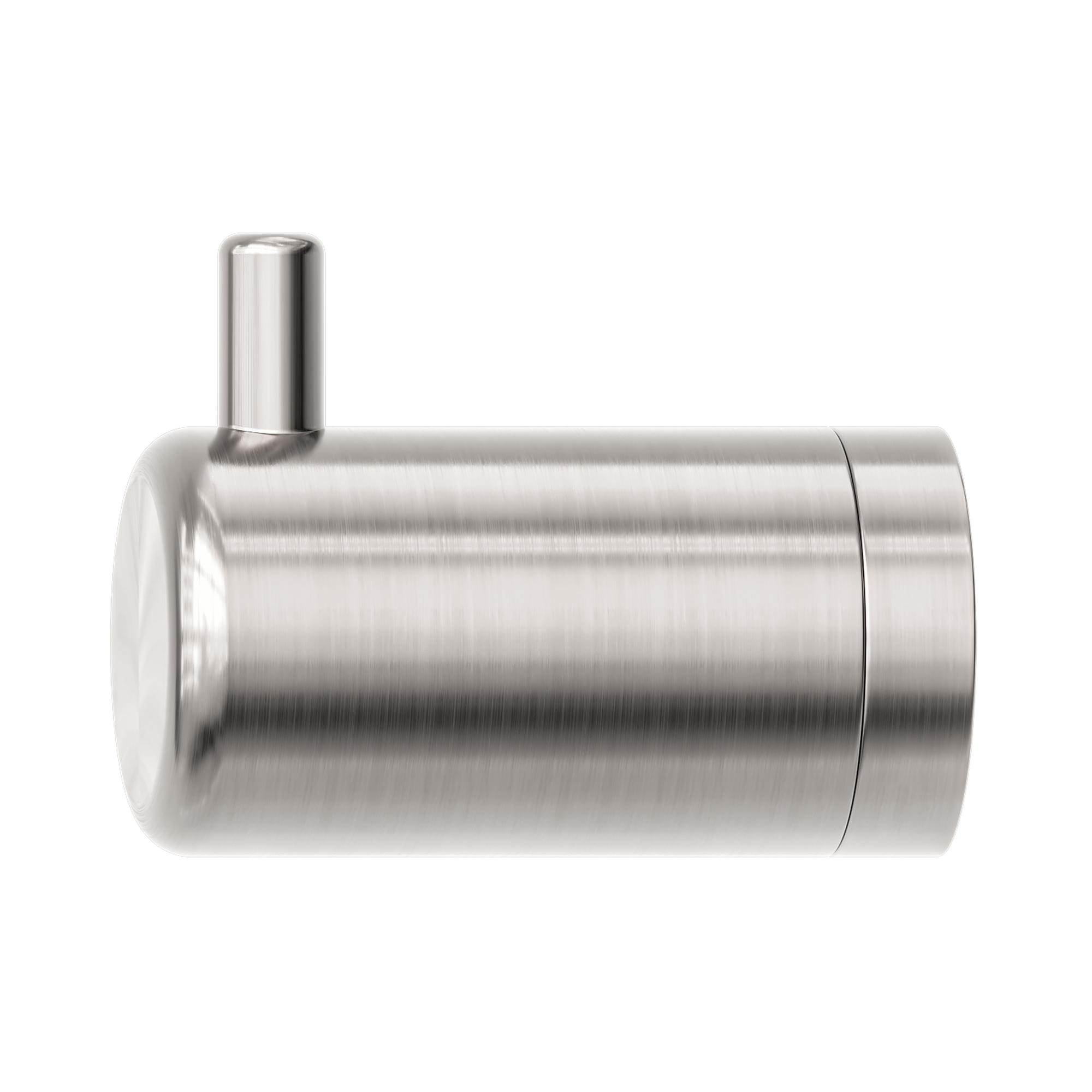 Nero Mecca Care 25mm Wall Hook Brushed Nickel