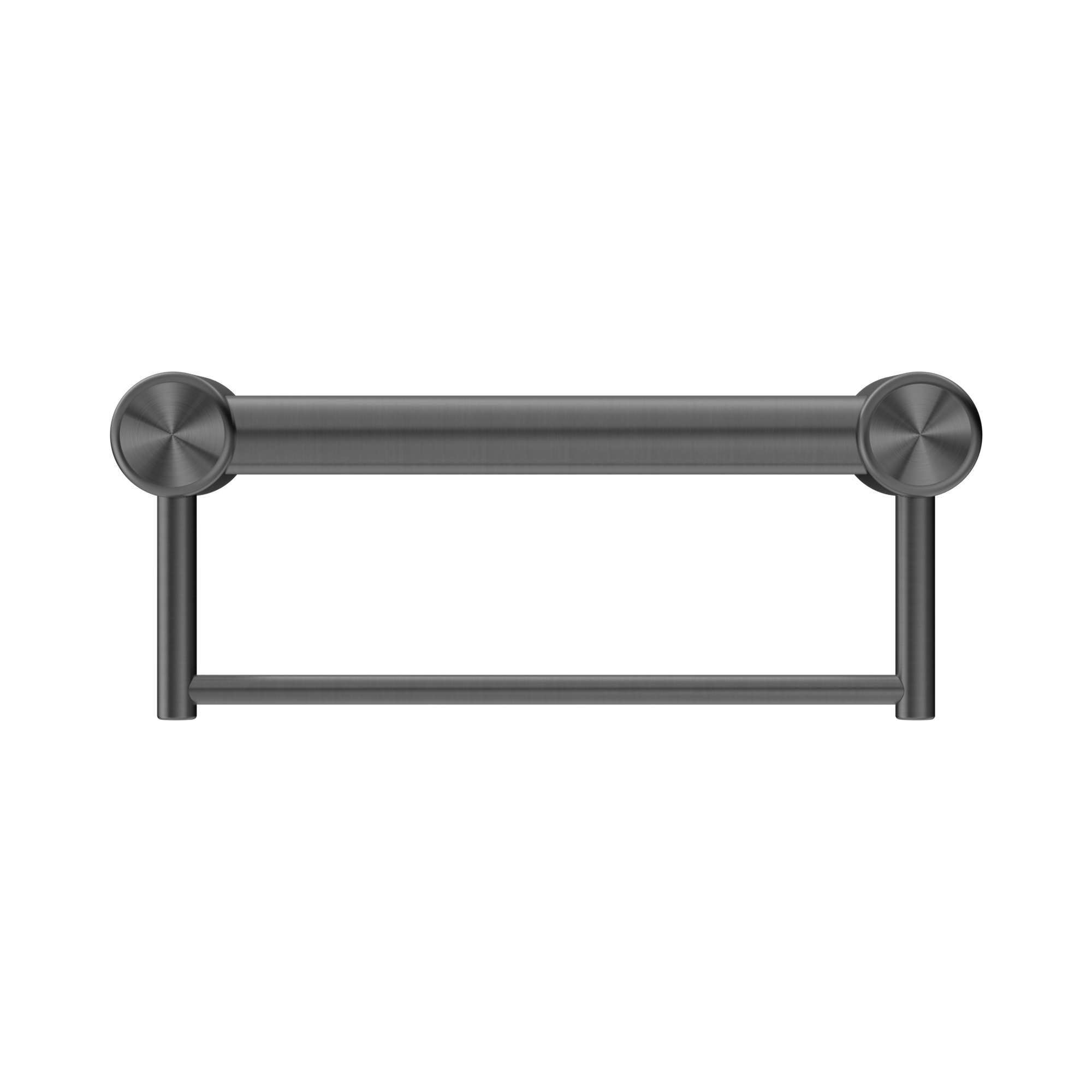 Nero Mecca Care 32mm Grab Rail With Towel Holder 300mm Gun Metal