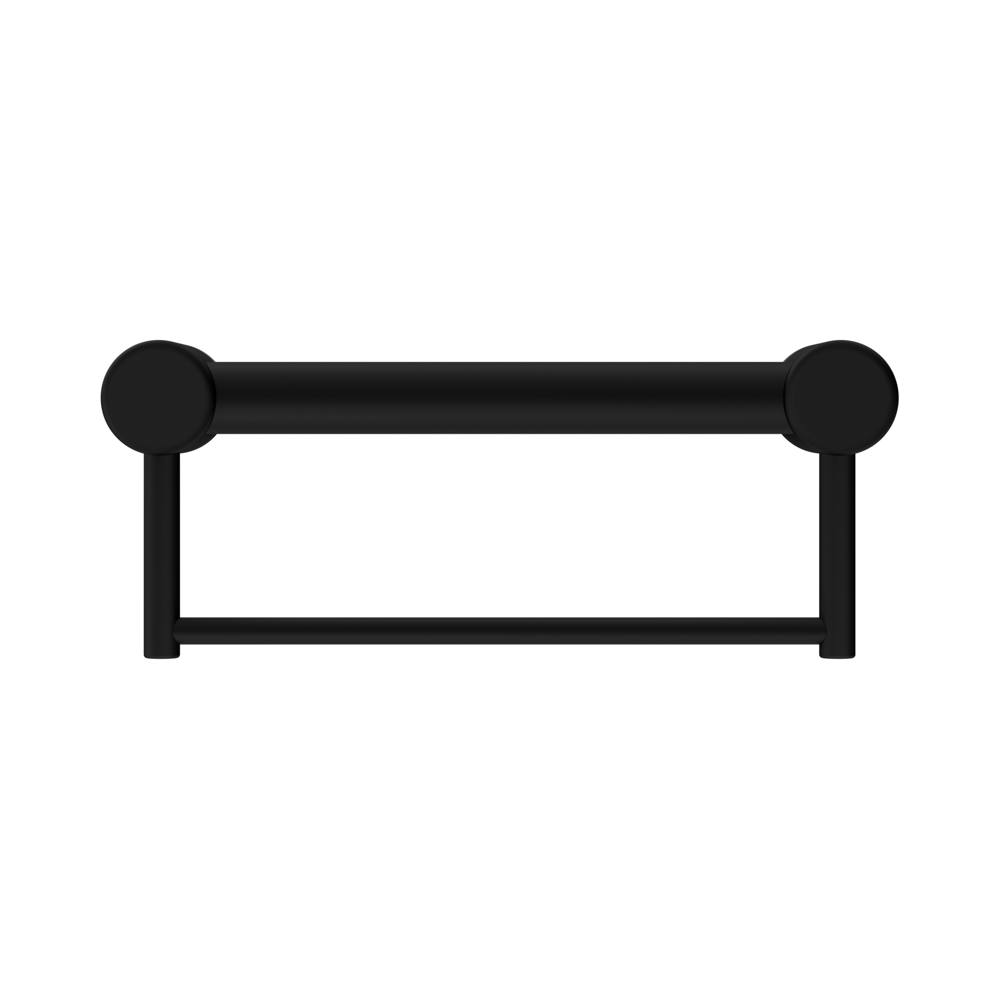 Nero Mecca Care 32mm Grab Rail With Towel Holder 300mm Matte Black