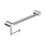 Nero Mecca Care 32mm Grab Rail With Toilet Roll Holder 450mm Chrome