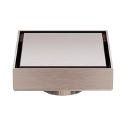 Nero 100mm Sqaure Tile Insert Floor Waste 50mm Brushed Bronze