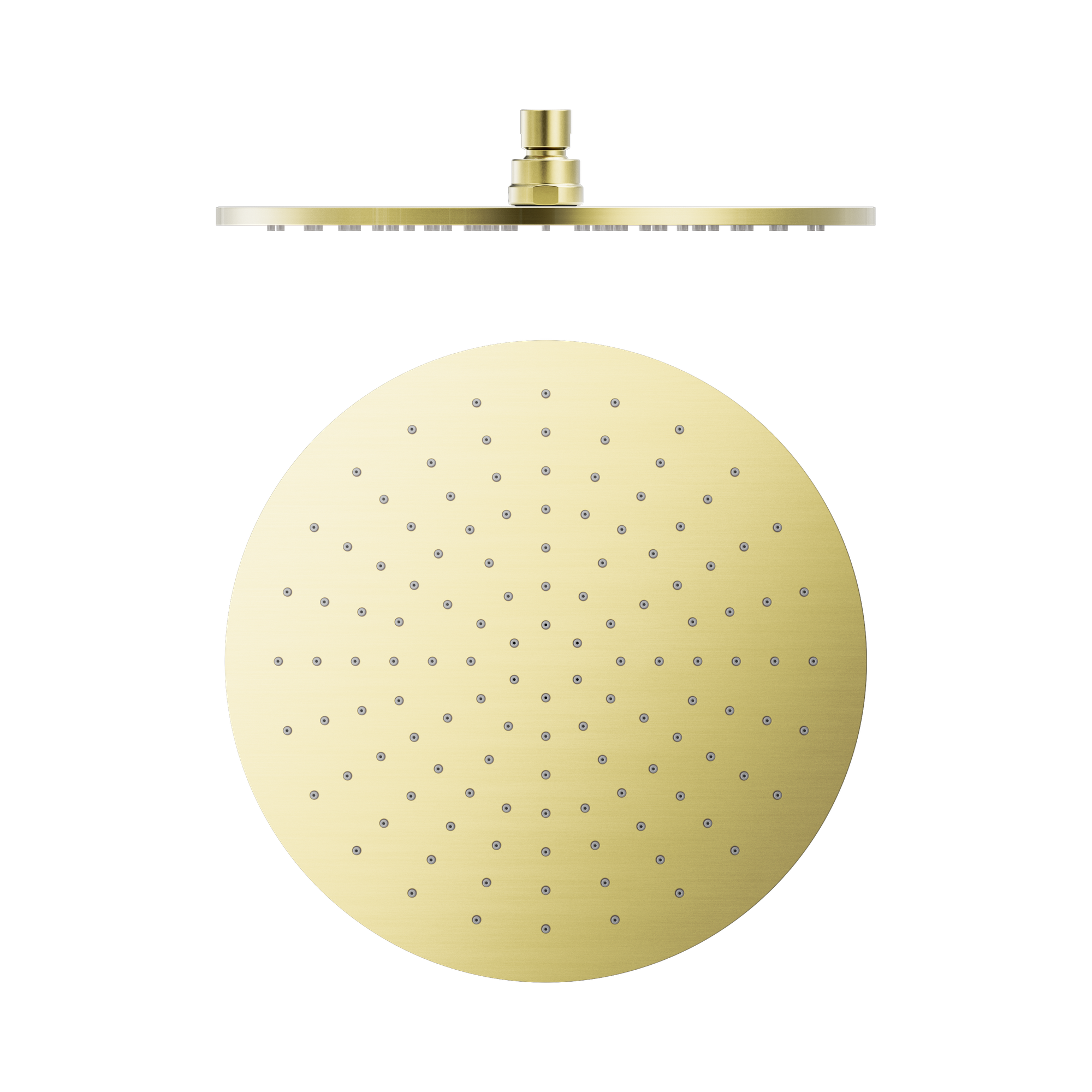 Nero Round 300mm Shower Head Brushed Gold