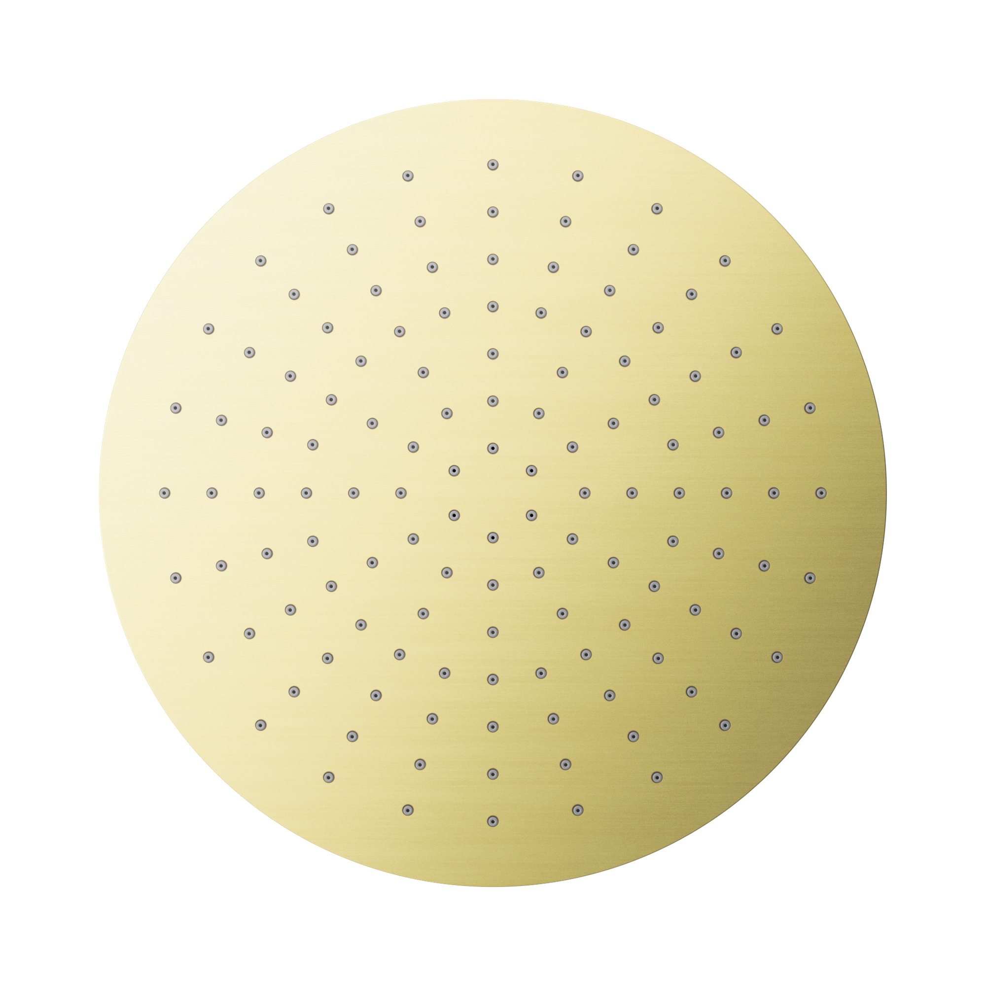 Nero Round 300mm Shower Head Brushed Gold