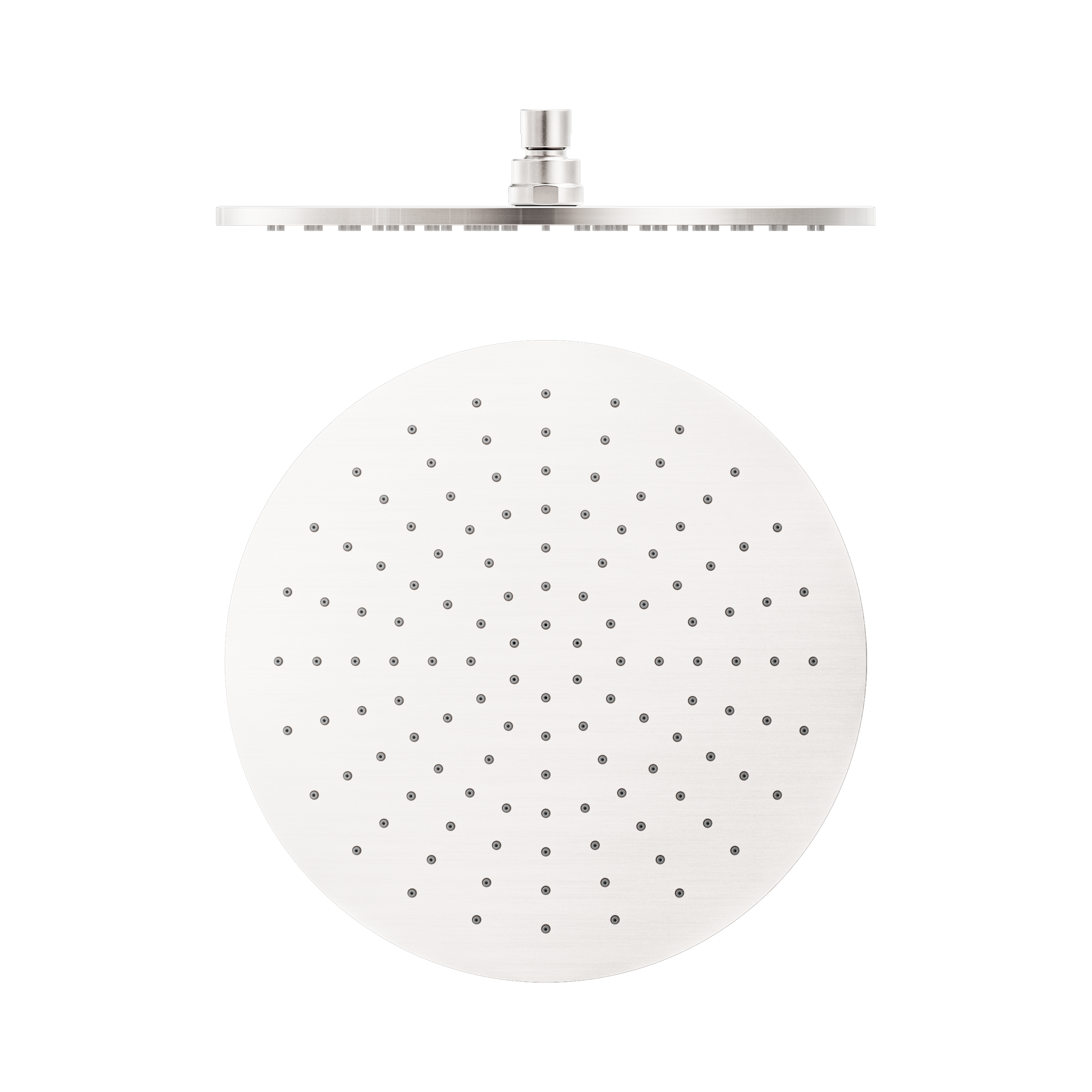 Nero Round 300mm Shower Head Brushed Nickel