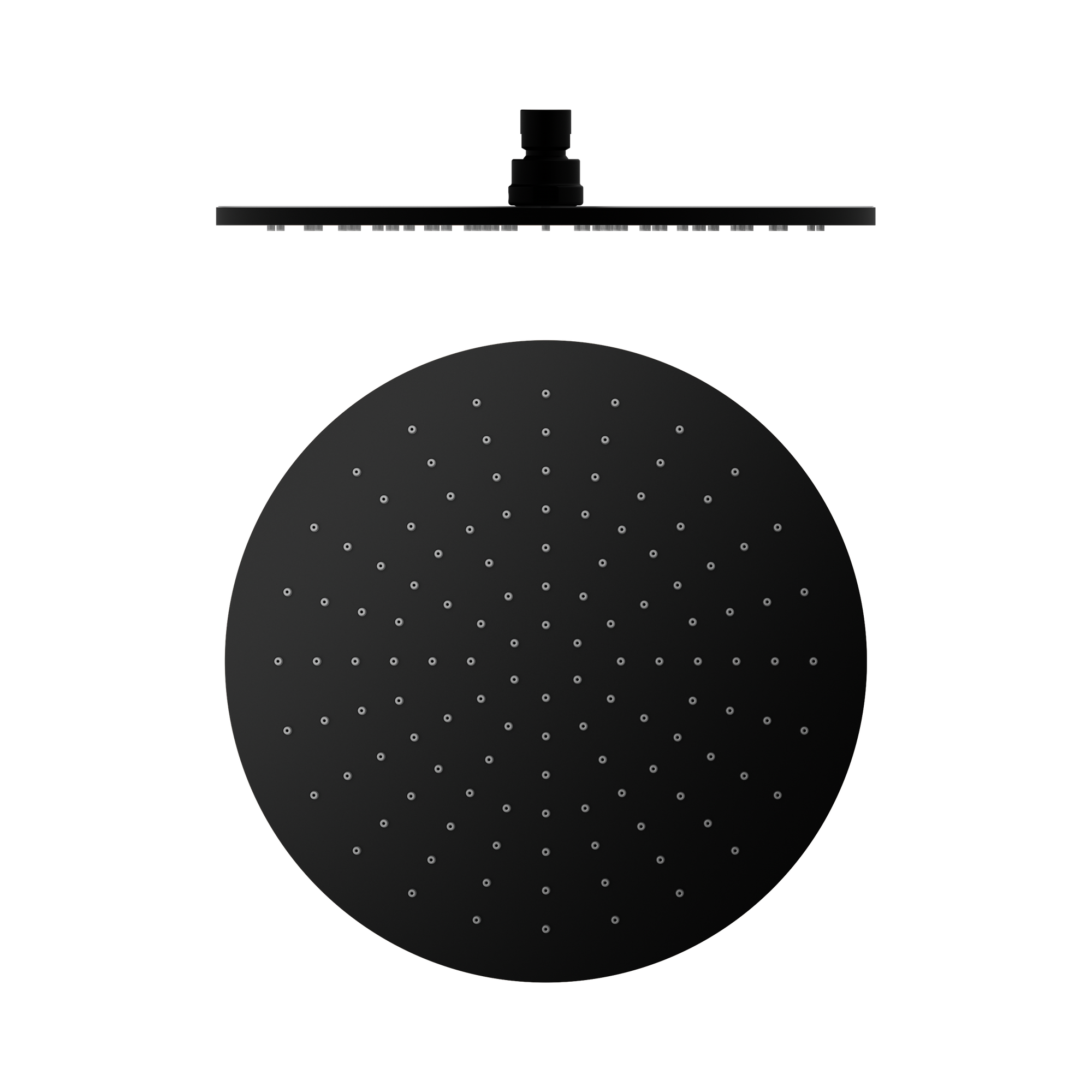 Nero Round 300mm Shower Head Matte Black