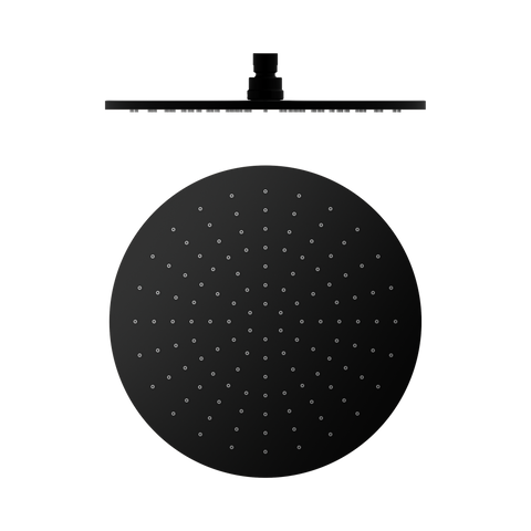 Nero Round 300mm Shower Head Matte Black