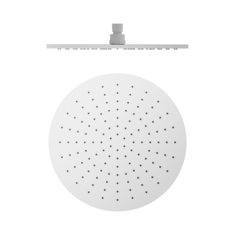 Nero Round 300mm Shower Head Matte White