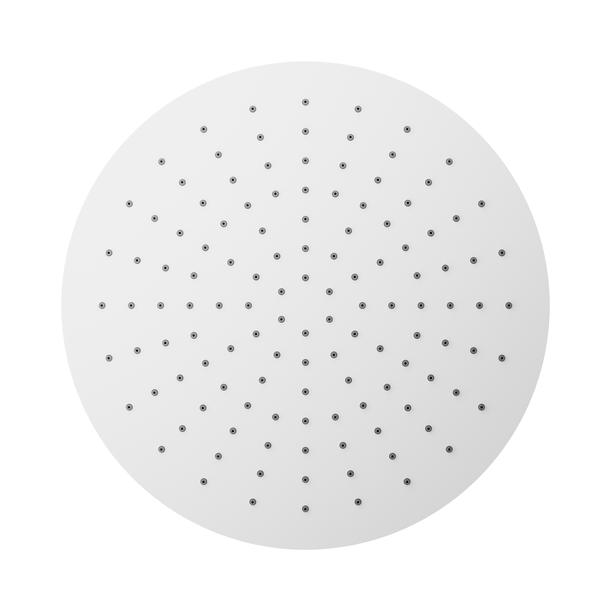 Nero Round 300mm Shower Head Matte White