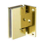 90 Degree Glass To Wall Shower Hinge 10mm Glass Brushed Gold