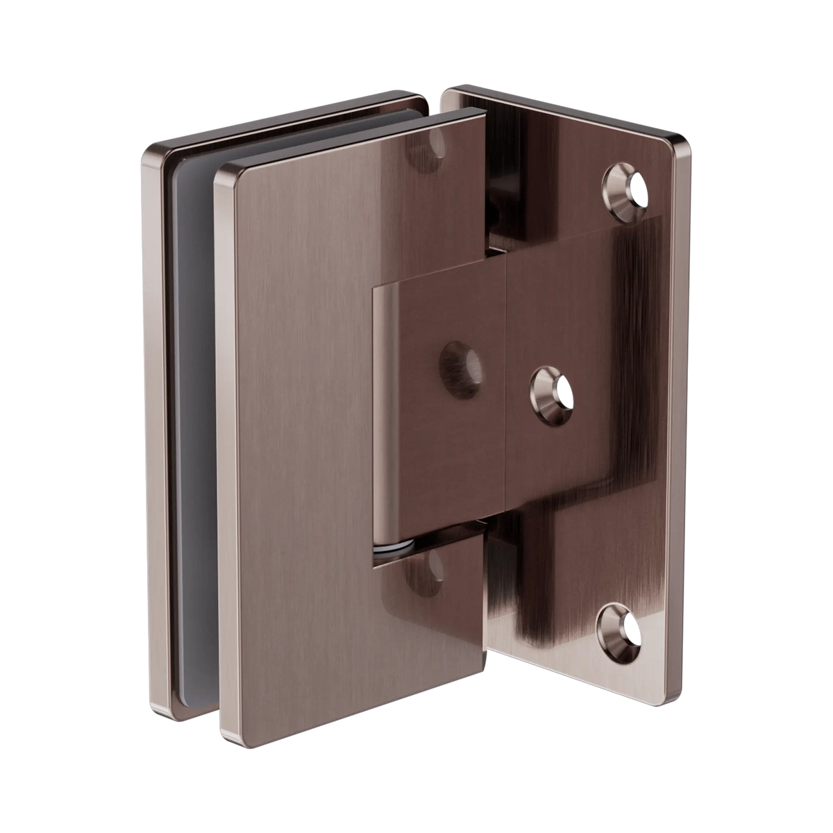 90 Degree Glass To Wall Shower Hinge 10mm Glass Brushed Bronze