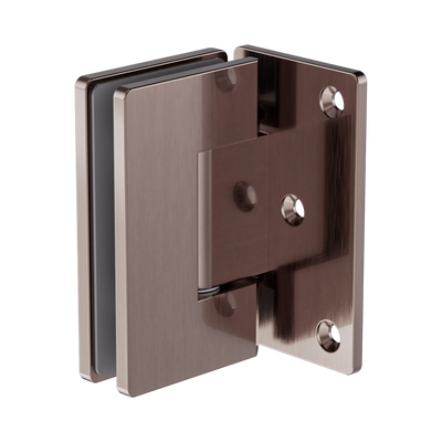 Nero 90 Degree Glass To Wall Shower Hinge 10mm Glass Brushed Bronze