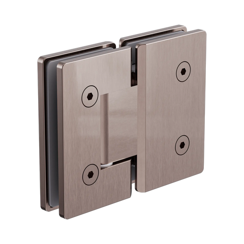 Nero 180 Degree Glass To Glass Shower Hinge 10mm Glass Brushed Bronze