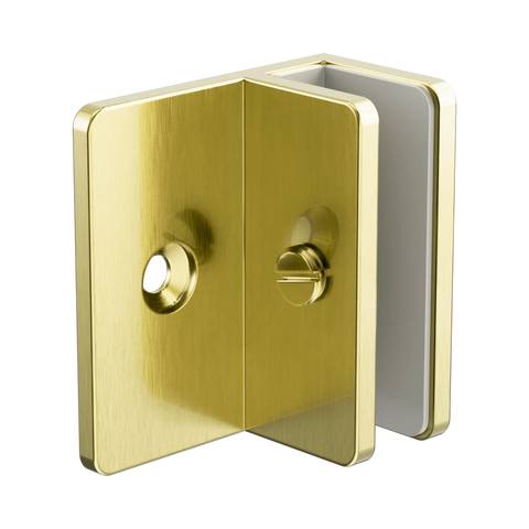 Nero Shower F Bracket 10mm Glass Brushed Gold