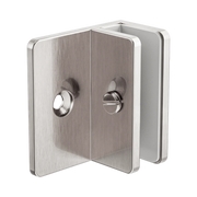 Shower F Bracket 10mm Glass Brushed Nickel
