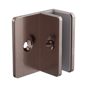 Shower F Bracket 10mm Glass Brushed Bronze