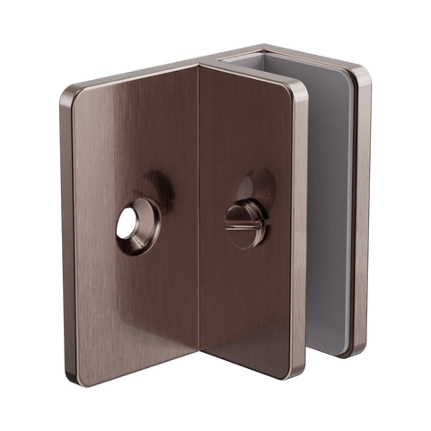 Nero Shower F Bracket 10mm Glass Brushed Bronze