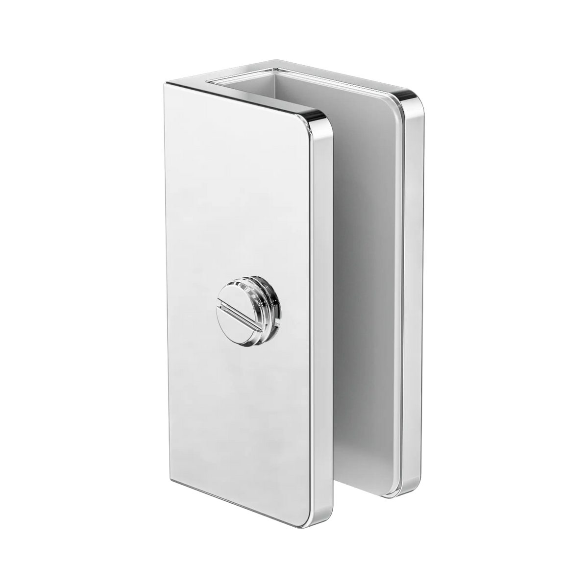 Shower U Bracket 10mm Glass Chrome