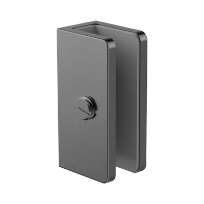 Nero Shower U Bracket 10mm Glass Gun Metal