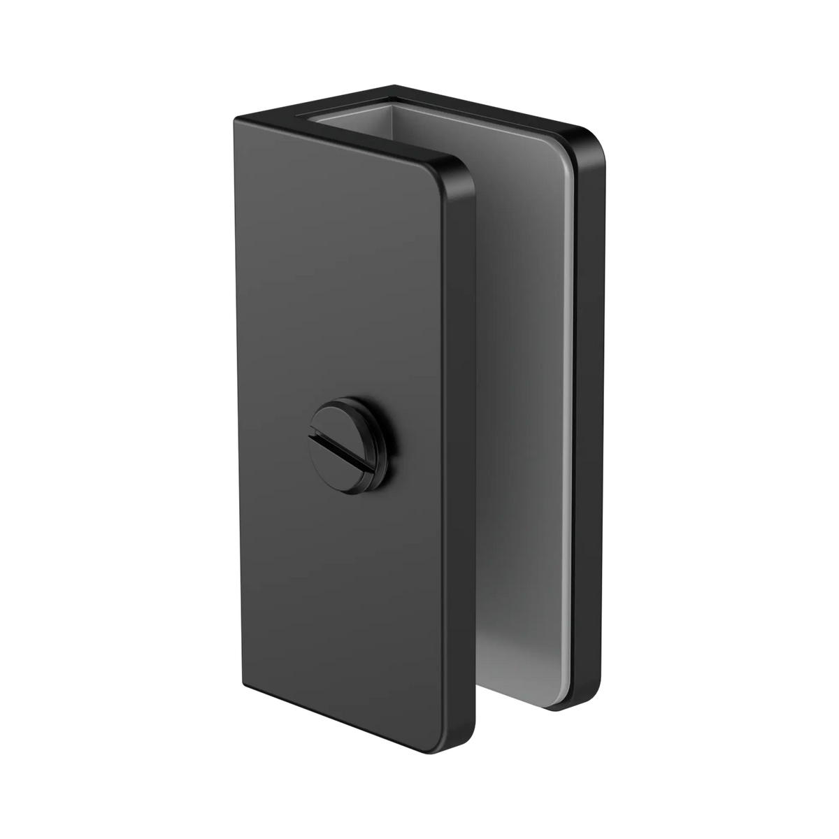 Shower U Bracket 10mm Glass Matte Black