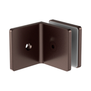 90 Degree Glass To Wall Bracket 10mm Glass Rome Bronze