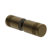 Nero Round Shower Knob Tumbled Antique Brass
