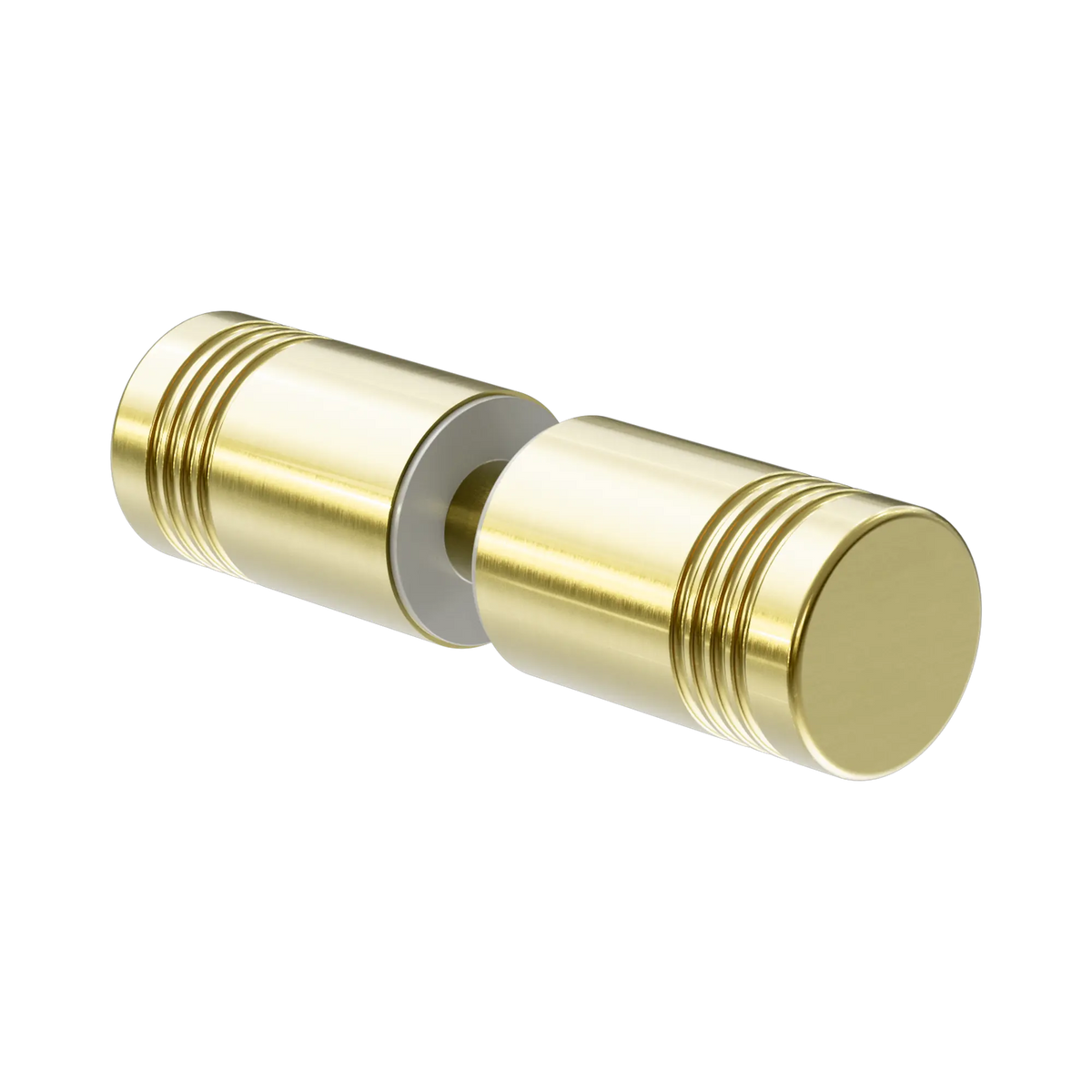 Round Shower Knob Brushed Gold