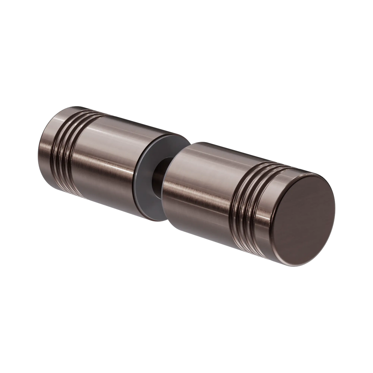 Round Shower Knob Brushed Bronze