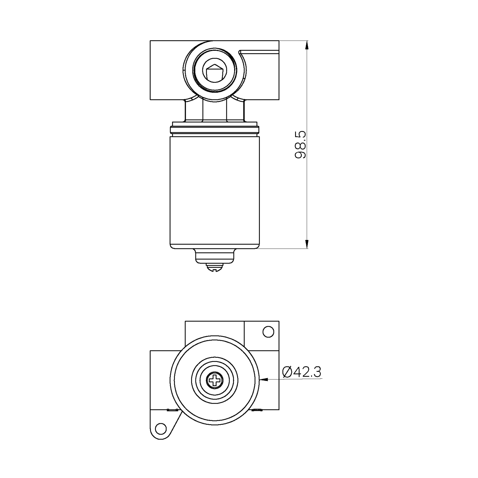 Nero SS316L Progressive Wall Mixer Body