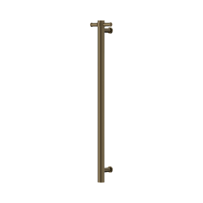 Nero Non-Heated Vertical Towel Rail 900mm Tumbled Antique Brass