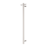 Nero Mecca 240V Single Vertical Heated Towel Rail Brushed Nickel (NRV902hBN)
