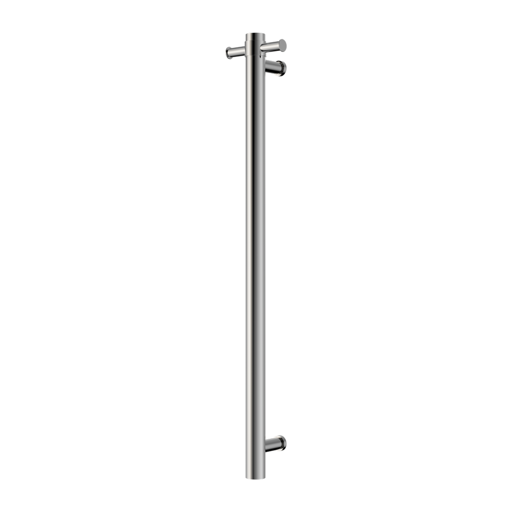 Nero Mecca 240V Single Vertical Heated Towel Rail Chrome (NRV902hCH)
