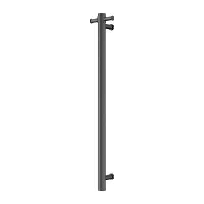 Nero  Mecca 240V Single Vertical Heated Towel Rail Graphite