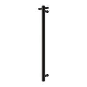 Nero Mecca 240V Single Vertical Heated Towel Rail Matte Black (NRV902hMB)