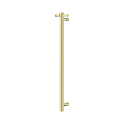 Nero Mecca 12V Single Vertical Heated Towel Rail Brushed Gold