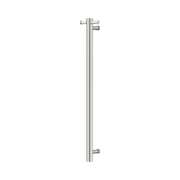 Mecca 12V Single Vertical Heated Towel Rail Brushed Nickel