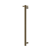 Nero Mecca 12V Single Vertical Heated Towel Rail Tumbled Antique Brass