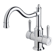 Nostalgia Twin Handle Sink Mixer 230mm Shepherds Crook
