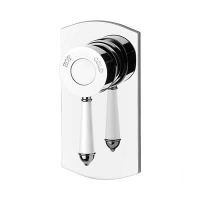 Phoenix Nostalgia Shower / Wall Mixer – Lead Free Chrome/Natural White