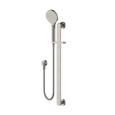 Modern National Nova Shower on Rail - Brushed Nickel
