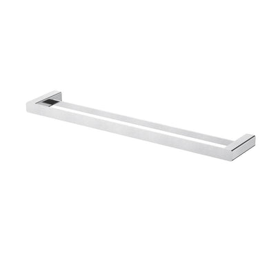 Modern National Nova Double Towel Rail 600mm - Brushed Chrome