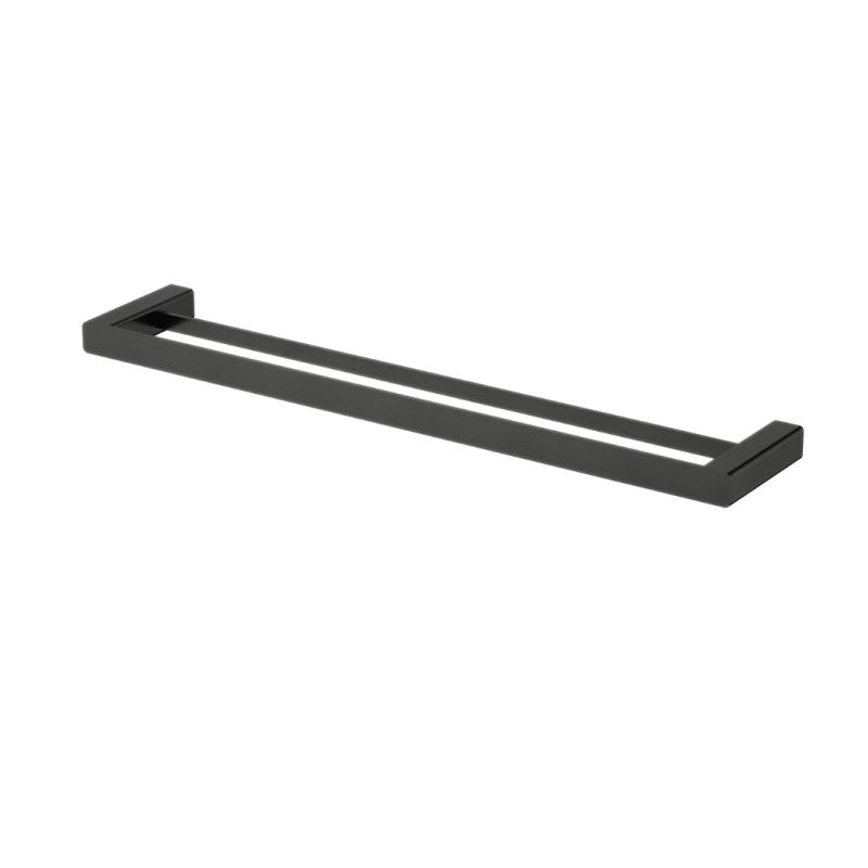 Modern National Nova Double Towel Rail 600mm - Matte Black