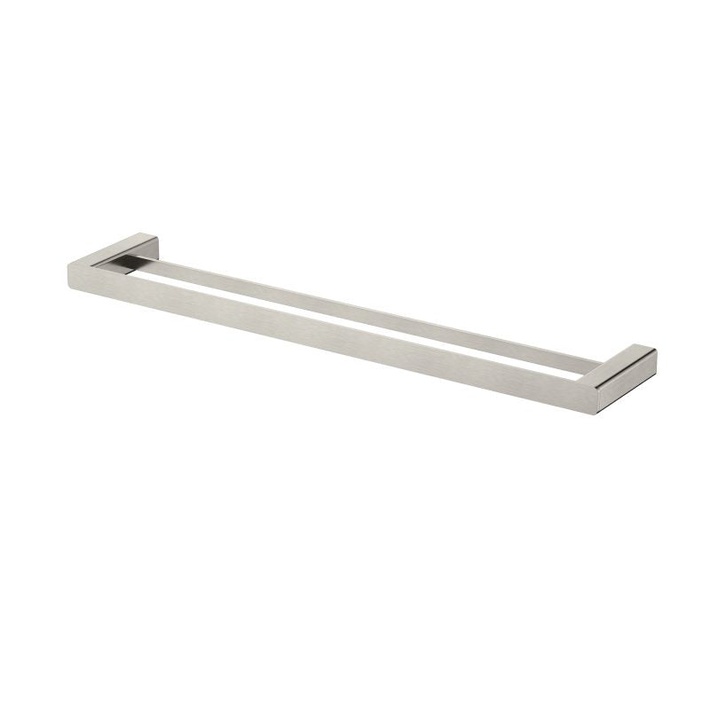 Modern National Nova Double Towel Rail 600mm - Brushed Nickel
