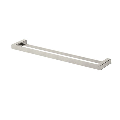 Modern National Nova Double Towel Rail 600mm - Brushed Nickel