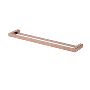 Modern National Nova Double Towel Rail 600mm - Champagne