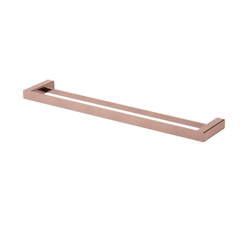 Modern National Nova Double Towel Rail 600mm - Champagne