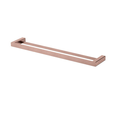 Modern National Nova Double Towel Rail 600mm - Champagne