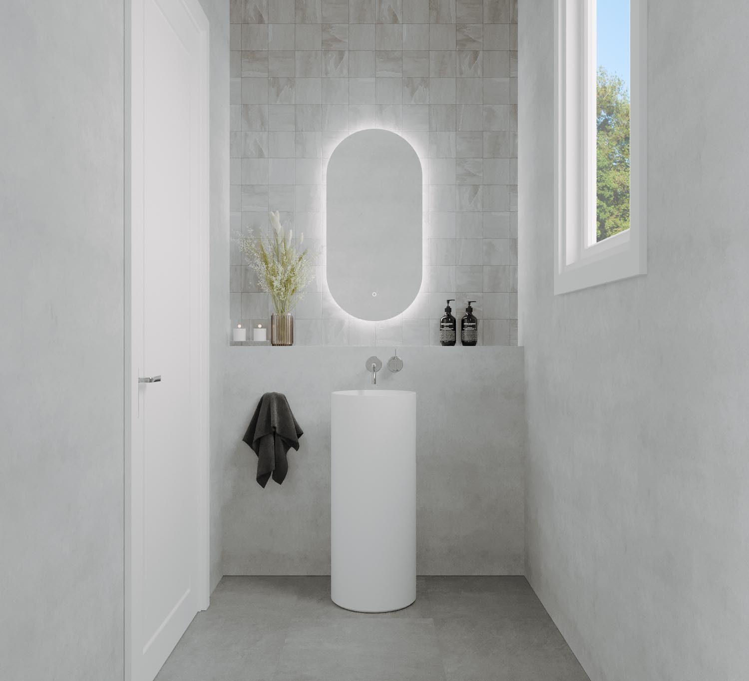 Remer O-Series Oval Led Mirror 450